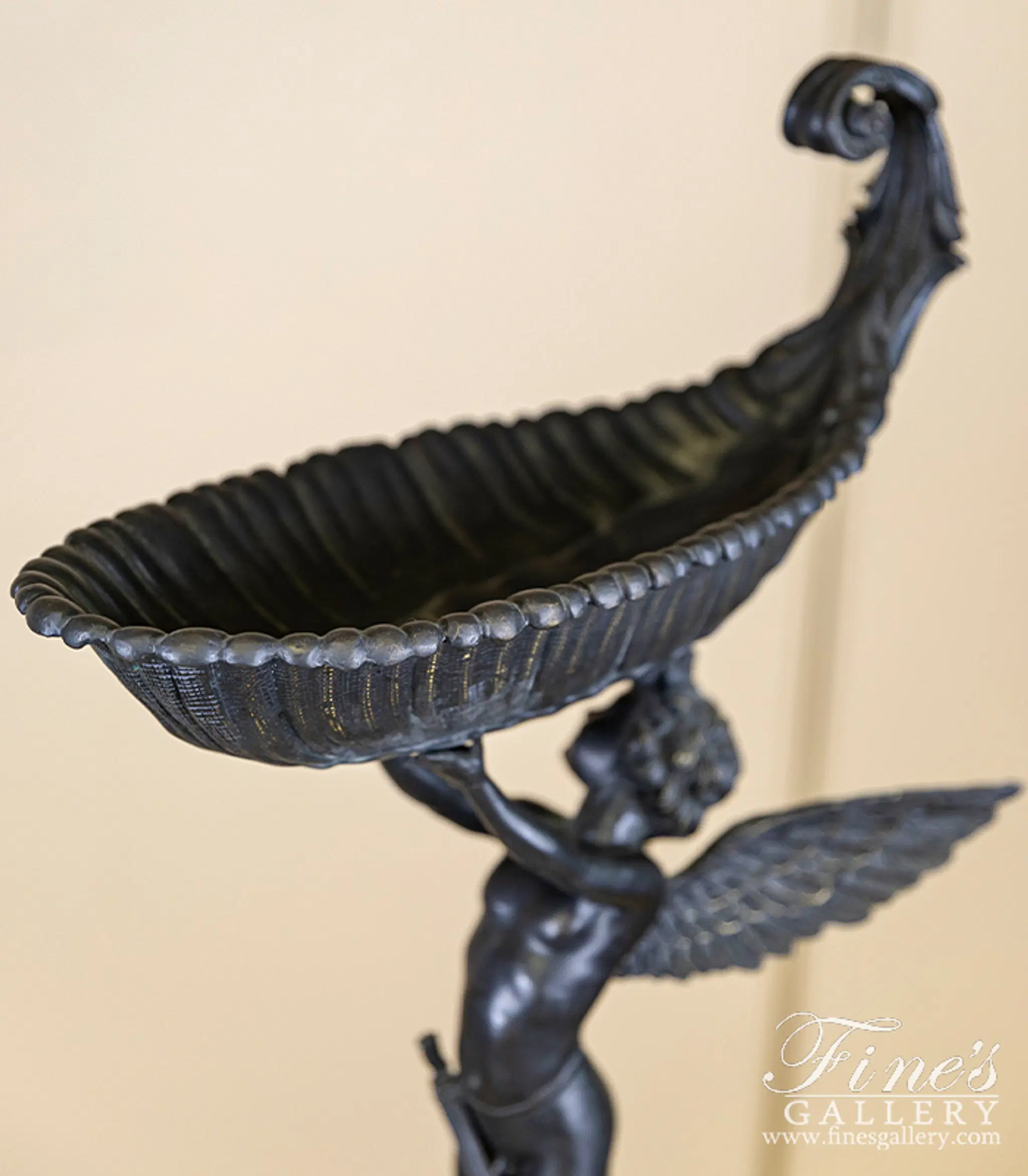 Bronze Statues - Angel Holding A Basket Bronze Statue - BS-1345